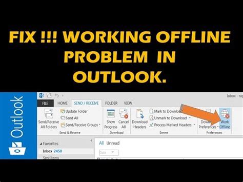 Microsoft Office is stuck in offline mode.